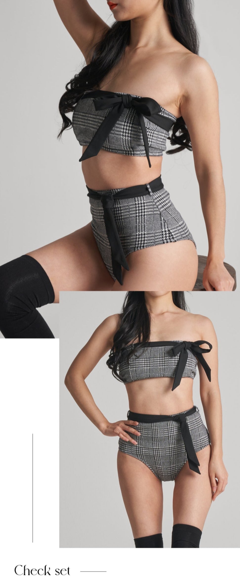 Giselle Pole Wear Set - Check