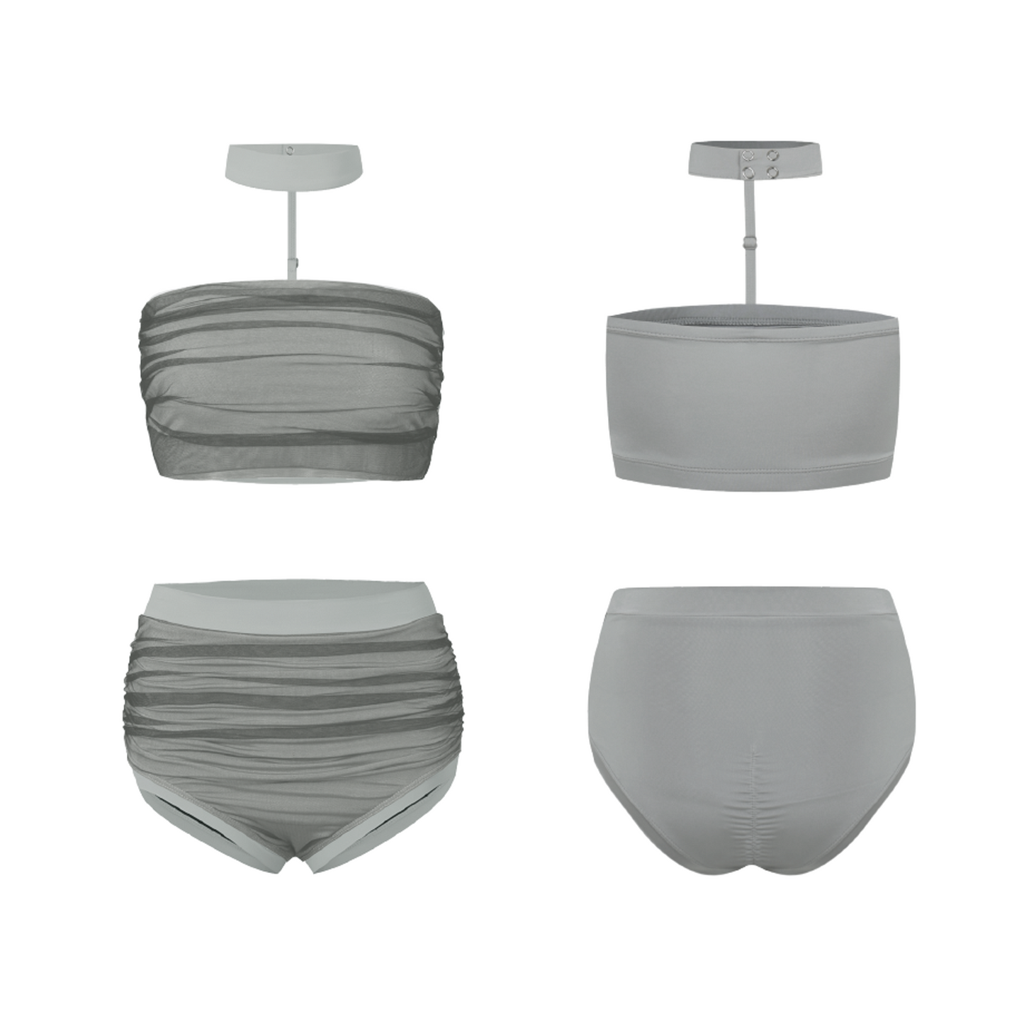 Nudie Born Shirring Pole Wear Set - Gray